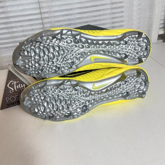Nike Alpha Menace Pro 2 Oregon Ducks PE Mens Size 15 Wide Yellow Football Cleats main image 9